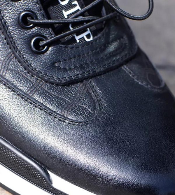 Black Leather Elevator Air Cushion Shoes Shoes That Make