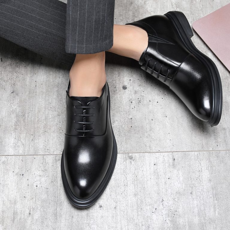 Black Wholecut Dress Shoes That Make You Taller Shoes That Make You