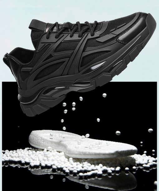 Runner Monster Black Chunky Sole Sneakers