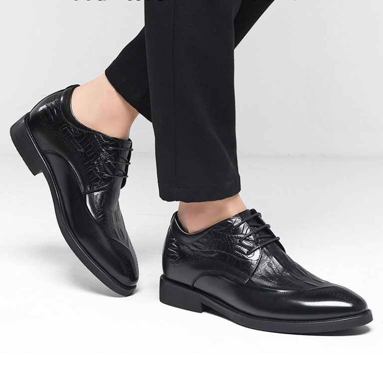 Croc Embossed Business Elevator Shoes – Shoes That Make You Taller