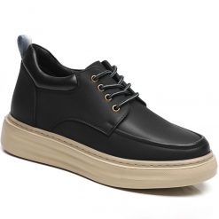 Moc Toe Casual Leather Work Shoes Raised Shoes