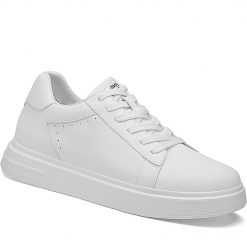 All White Sneakers Height Increasing Shoes