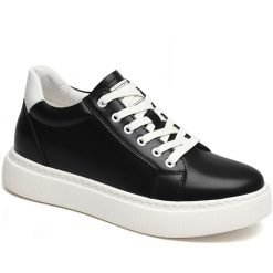 Business Casual Leather Sneakers That add Height