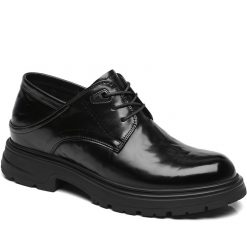 Plain Toe Derby Shoes Men's Height Shoes