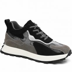 Two Tone Breathable Running Shoes Height Enhancing Shoes