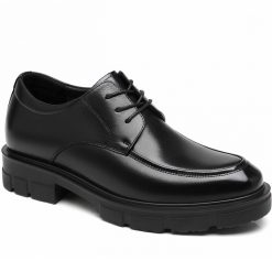 Mens Apron Toe Lace Up Dress Shoes Hidden Lift Shoes
