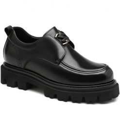 Men’s Lug Sole Metal Detail Dress Shoes With Height